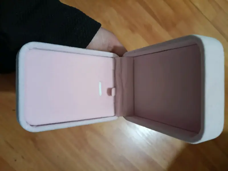 Estuche de joyería rosa suave - 3
