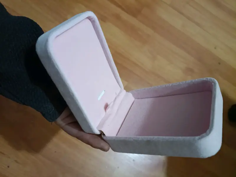 Estuche de joyería rosa suave - 4