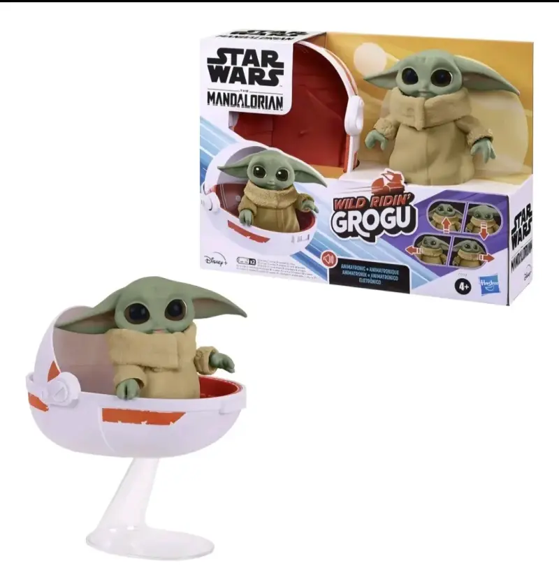Figura animatrónica Grogu Star Wars con vehículo - 1