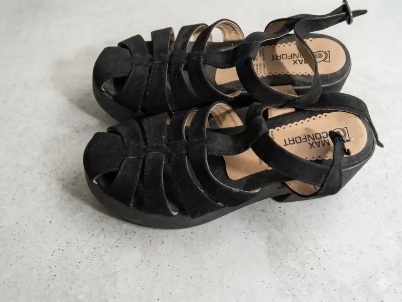Sandalias negras de plataforma Max Comfort