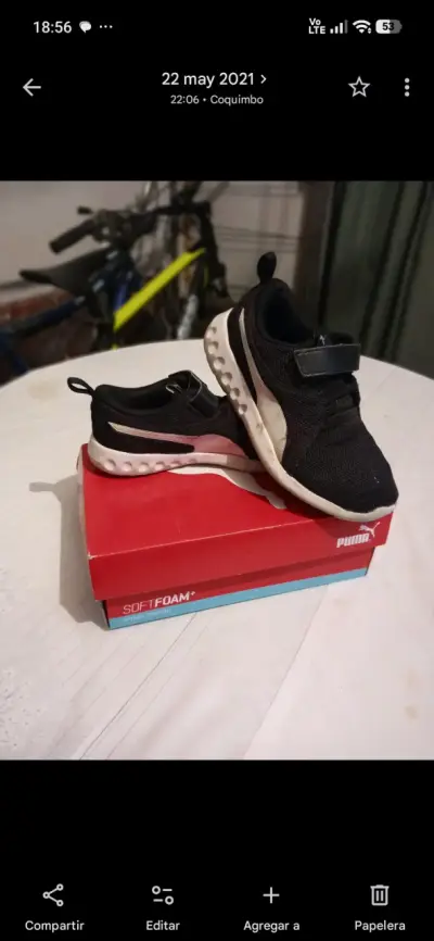 Zapatillas deportivas negras Puma SoftFoam - miniatura 2