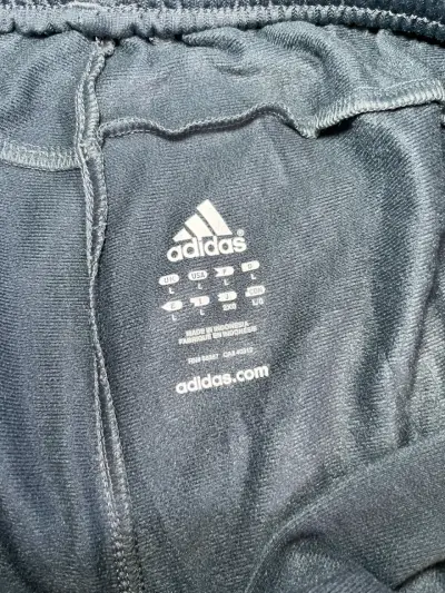 Pantalones deportivos Adidas grises con rayas - miniatura 5