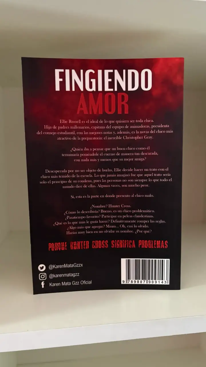 Libro Fingiendo Amor de Karen Mata Gzz - 3