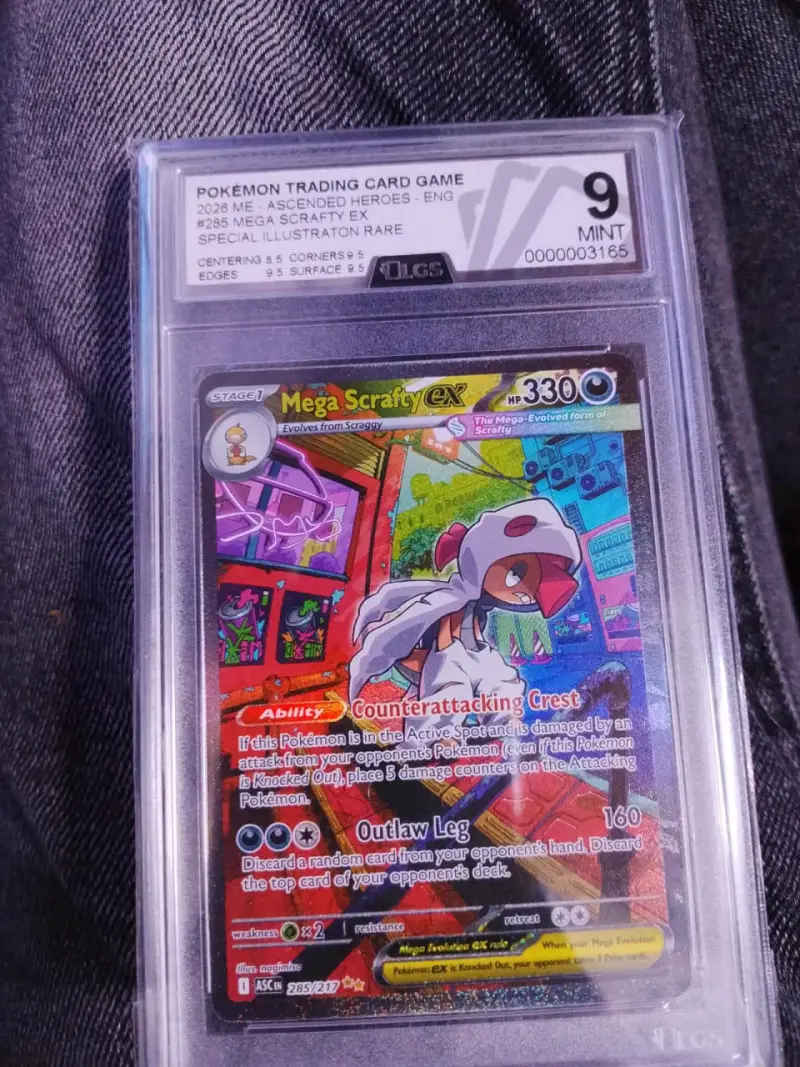 Carta Pokémon Mega Scrafty EX Ilustración Especial