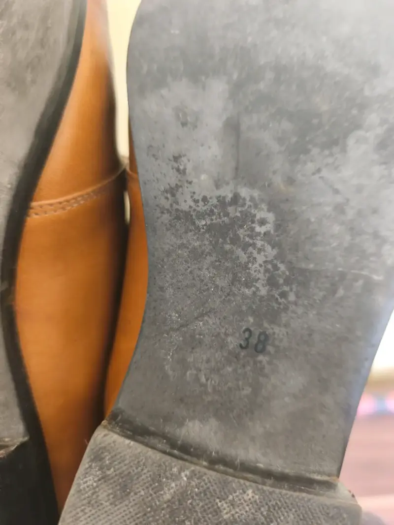 Zapatos de cuero marrón unisex talla 38 - 3