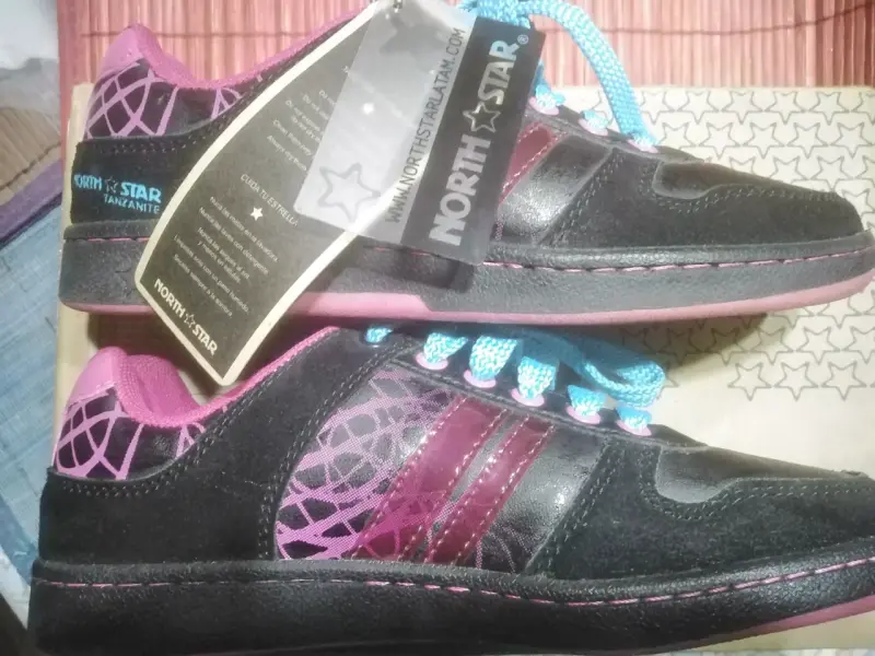 Zapatillas deportivas North Star negras y rosadas - 4