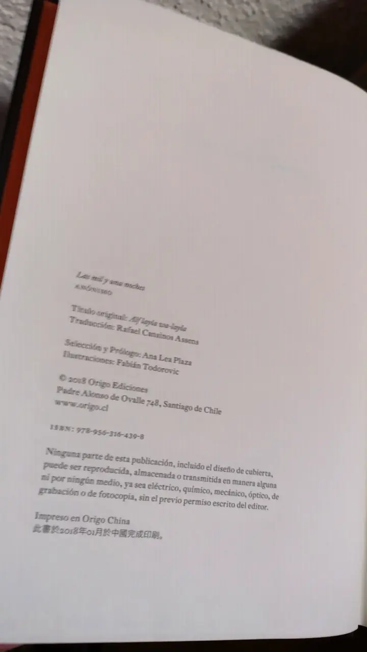 Libro Las Mil y Una Noches Edición Origo - 4
