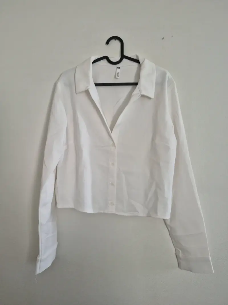Camisa Blanca Manga Larga para Mujer - 1