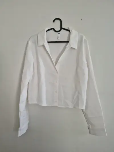 Camisa Blanca Manga Larga para Mujer - miniatura 1