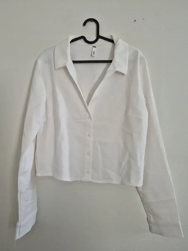 Camisa Blanca Manga Larga para Mujer - 2