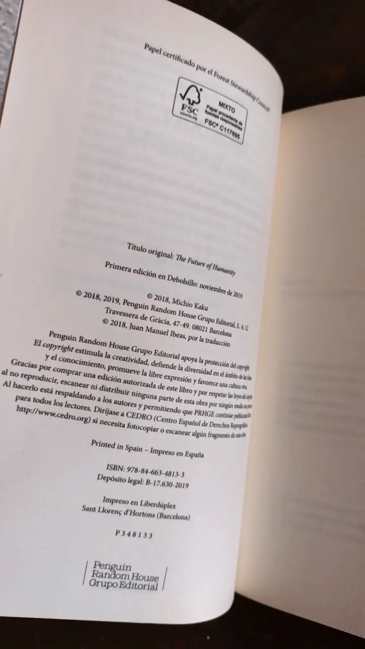Libro 'El futuro de la humanidad' de Michio Kaku - 4