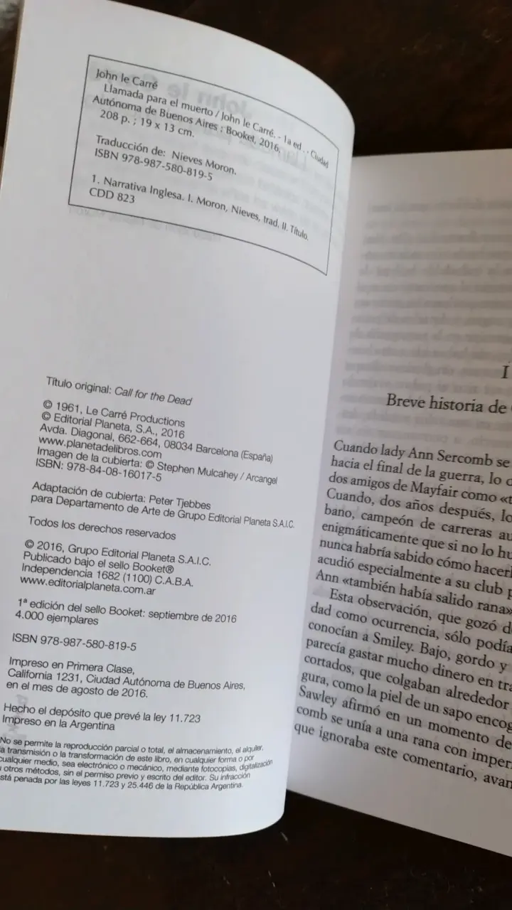 Libro 'Llamada para el muerto' de John le Carré - 4
