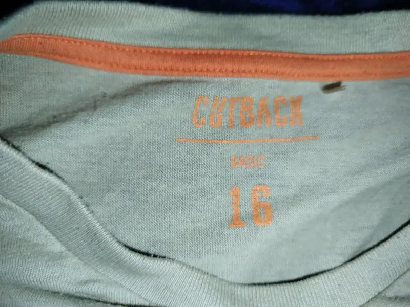 Polera manga larga beige con diseño gráfico - 2