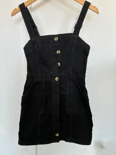 Vestido negro con tirantes H&M Divided - miniatura 3