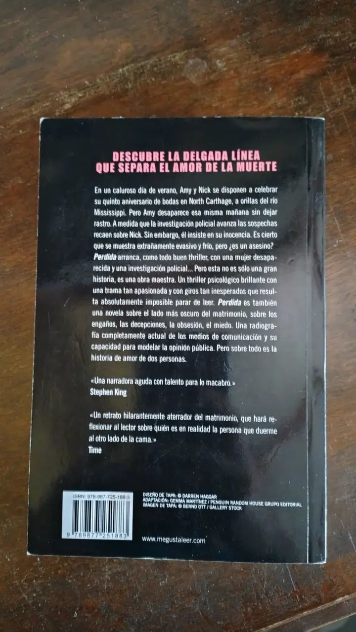 Libro Perdida (Gone Girl) de Gillian Flynn - 2