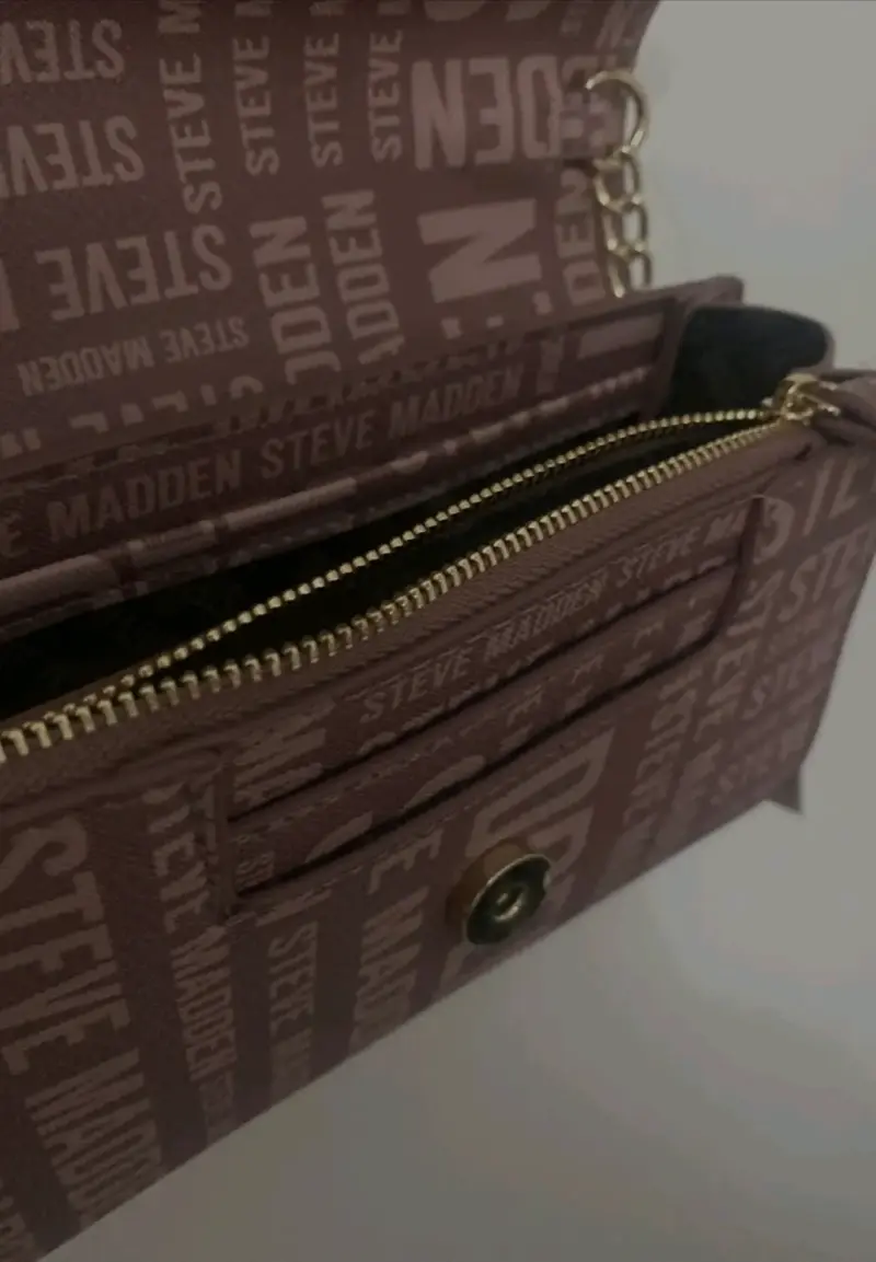 Cartera cruzada Steve Madden marrón con cadena - 5
