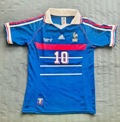 Camiseta Francia Mundial 98 Zidane Adidas - miniatura 1
