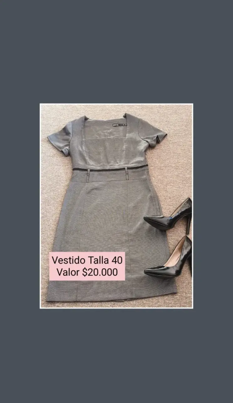 Vestido verde talla 40 en buen estado - 6