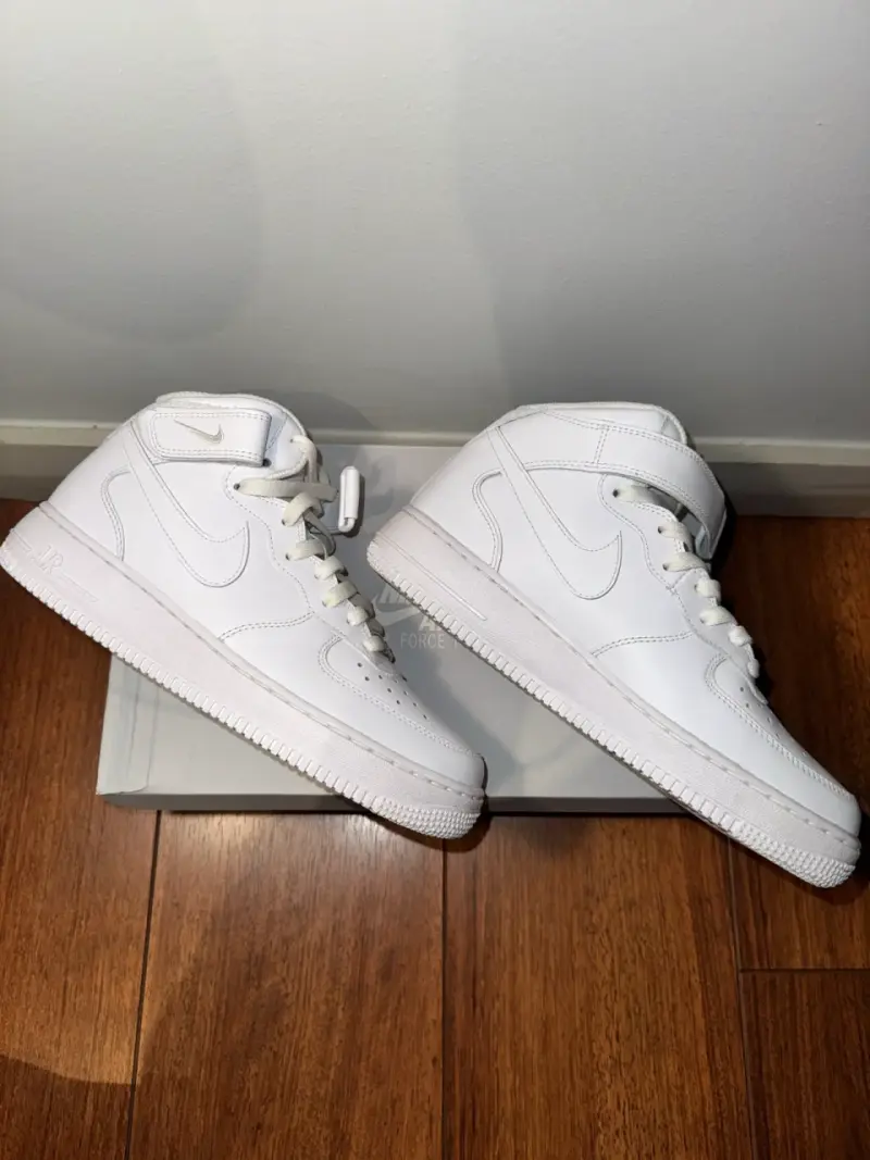 Zapatillas Nike Air Force 1 Mid Blancas - 3