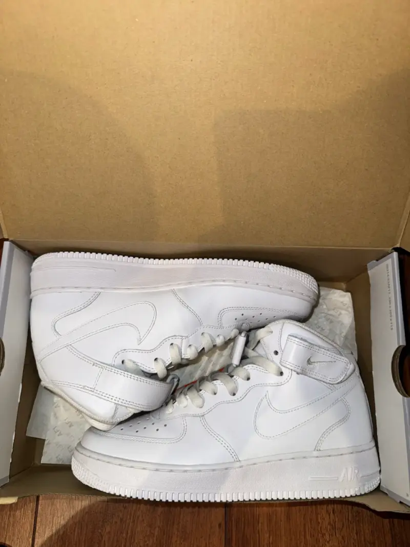 Zapatillas Nike Air Force 1 Mid Blancas - 5