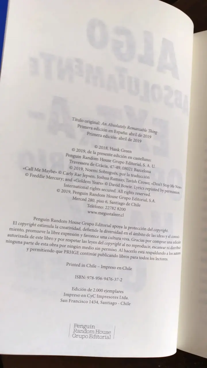 Libro Algo Absolutamente Extraordinario d Hank Gre - 3