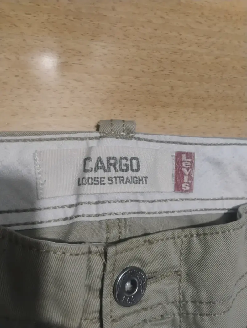 Pantalones cargo Levi's Loose Straight beige - 3