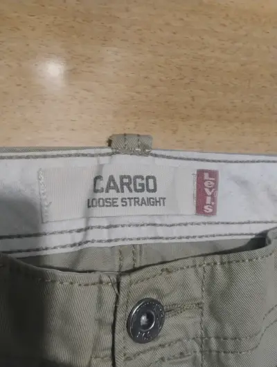 Pantalones cargo Levi's Loose Straight beige - miniatura 3