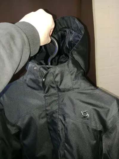 Chaqueta Doite heritage negra (impermeable) - miniatura 1