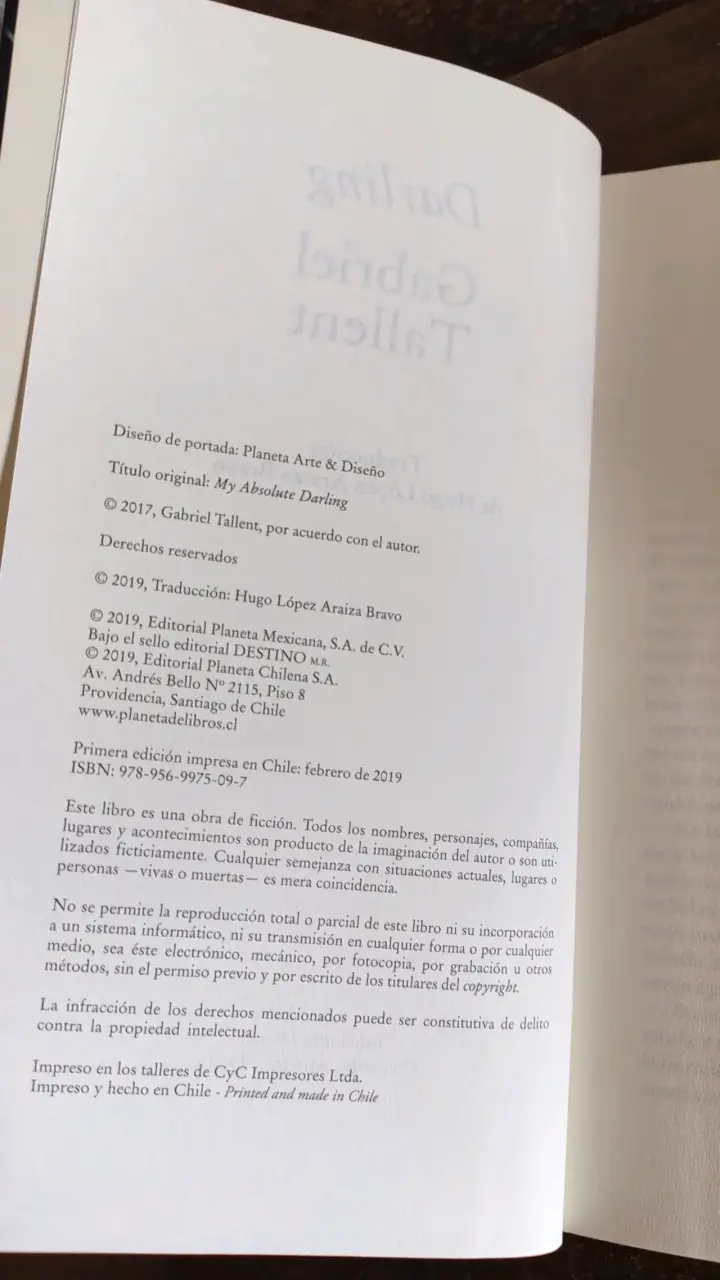 Libro 'Darling' de Gabriel Tallent en buen estado - 3