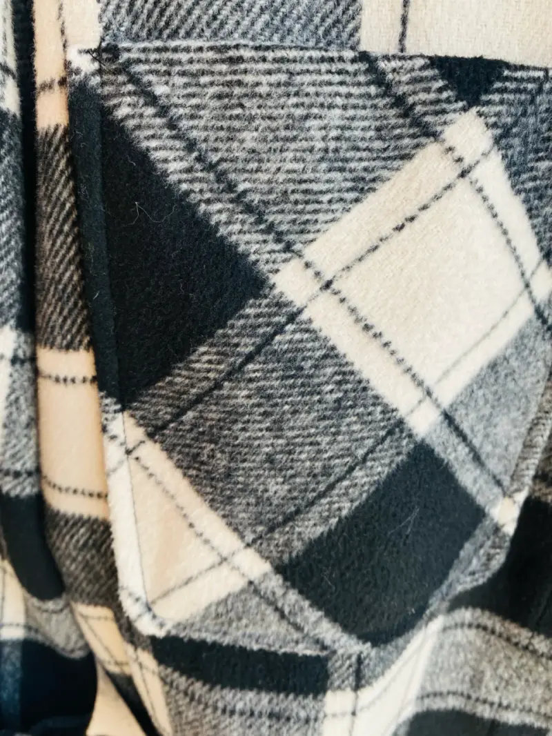Chaqueta de franela a cuadros para hombre - 2