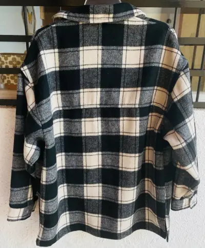 Chaqueta de franela a cuadros para hombre - miniatura 5