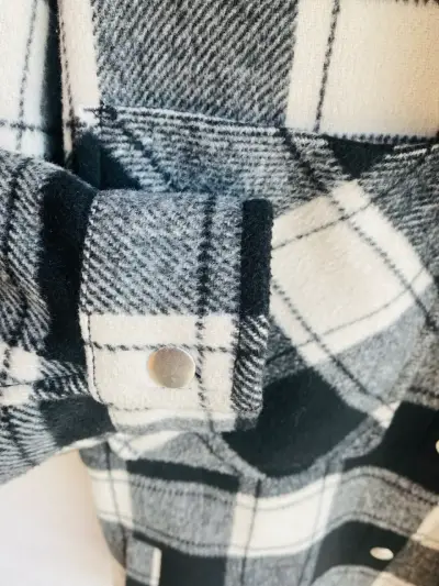 Chaqueta de franela a cuadros para hombre - miniatura 6