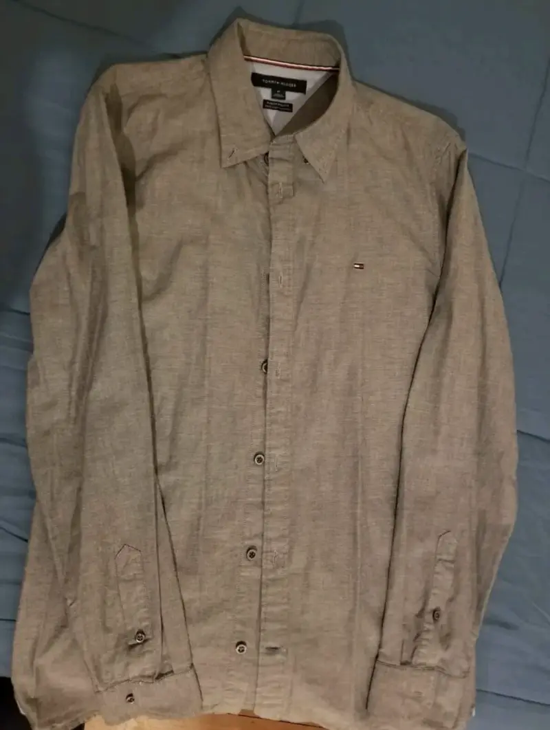 Camisa casual gris Tommy Hilfiger para hombre - 1