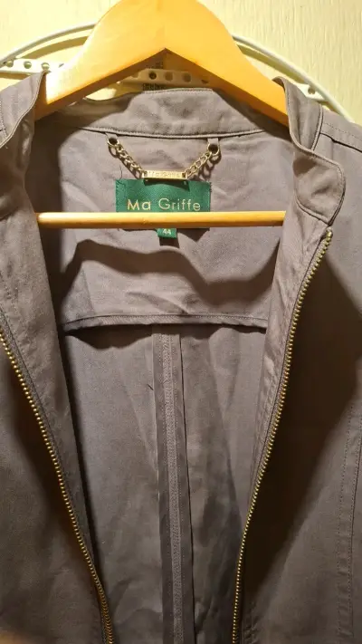 Chaqueta gris con cierre Ma Griffe - miniatura 1