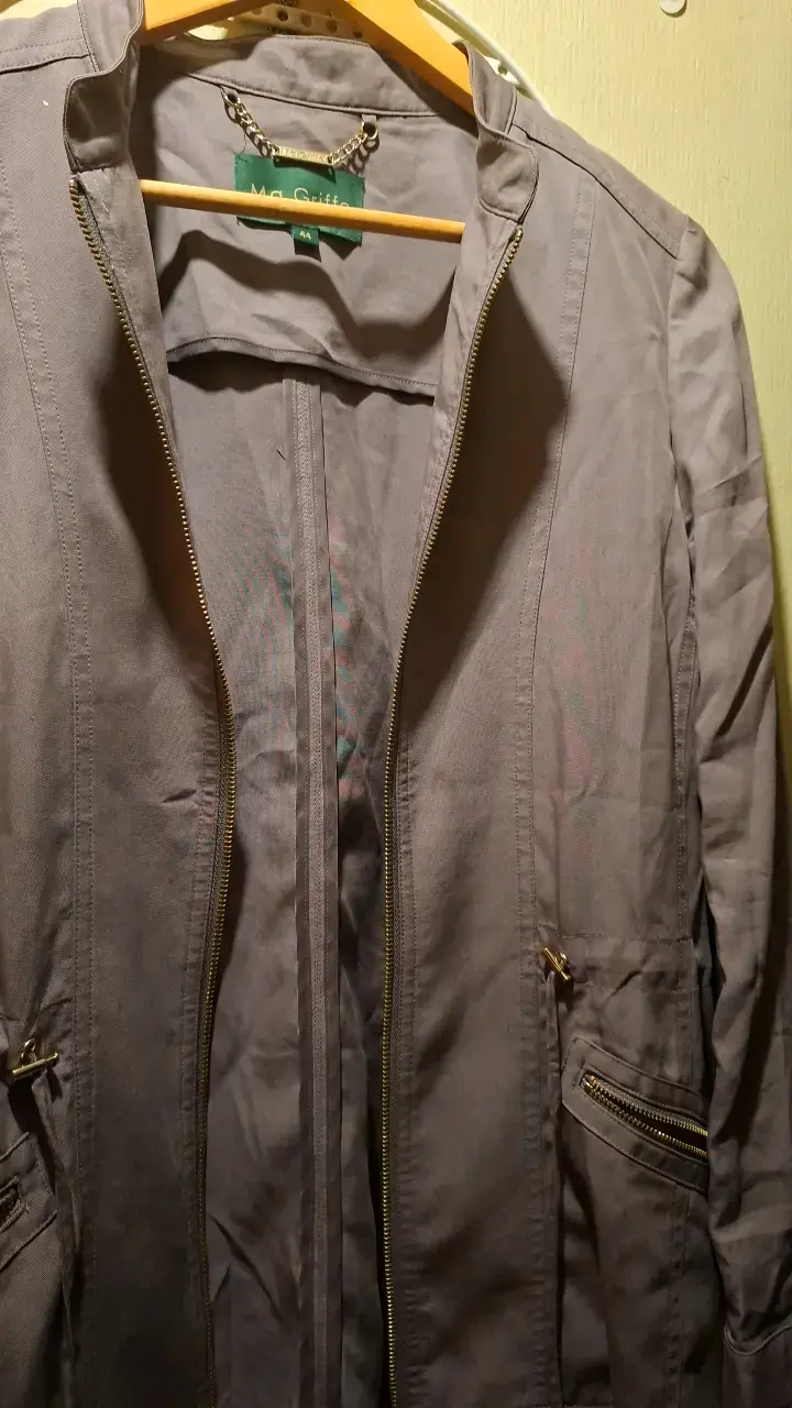 Chaqueta gris con cierre Ma Griffe - 4