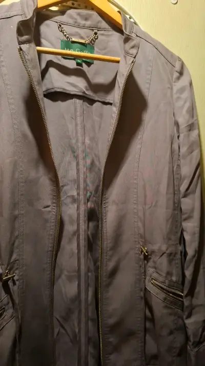 Chaqueta gris con cierre Ma Griffe - miniatura 4