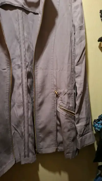 Chaqueta gris con cierre Ma Griffe - miniatura 5