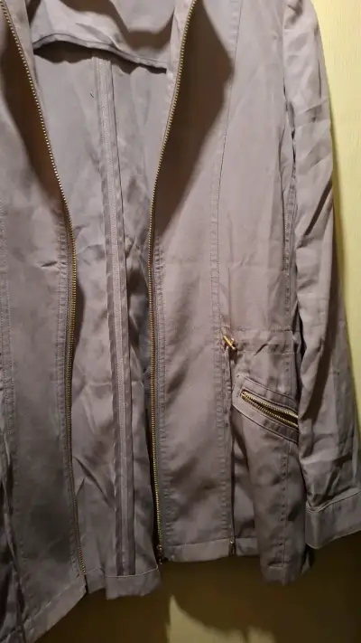Chaqueta gris con cierre Ma Griffe - miniatura 6