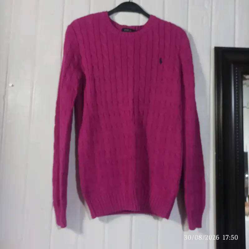 Suéter fucsia de lana Polo Ralph Lauren - 1