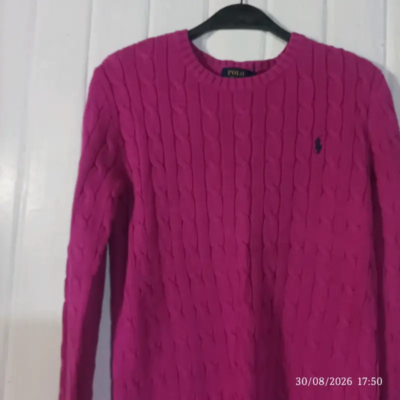 Suéter fucsia de lana Polo Ralph Lauren - 2