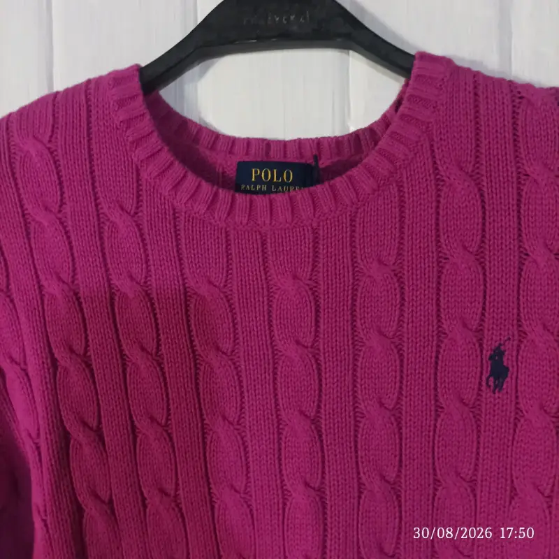 Suéter fucsia de lana Polo Ralph Lauren - 3