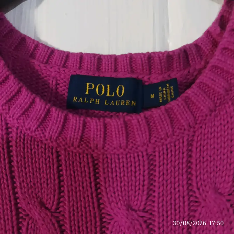 Suéter fucsia de lana Polo Ralph Lauren - 4