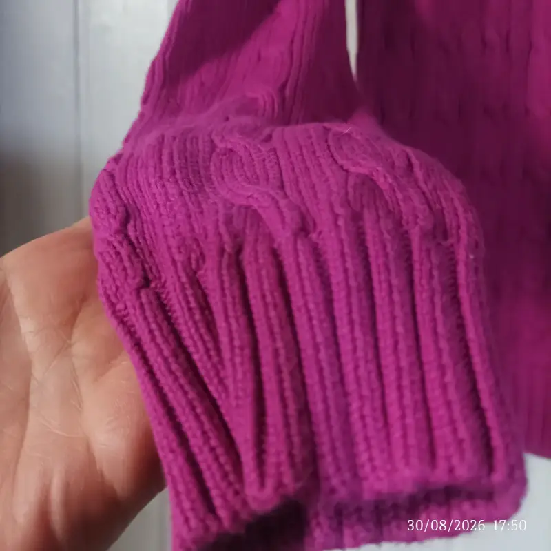 Suéter fucsia de lana Polo Ralph Lauren - 5