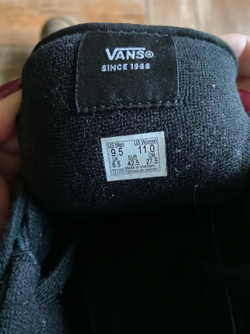 Zapatillas negras Vans para hombre talla 42.5 - 3