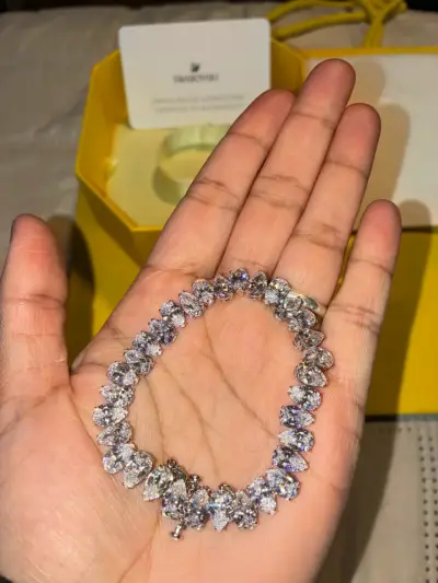 Pulsera Swarovski con cristales brillantes - miniatura 1
