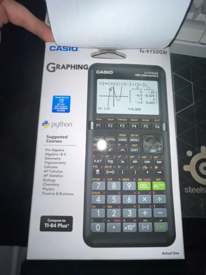 Calculadora Gráfica Casio fx-9750GIII con Python - 1