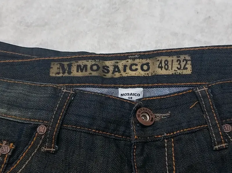 Jeans de mezclilla azul oscuro para hombre - 5