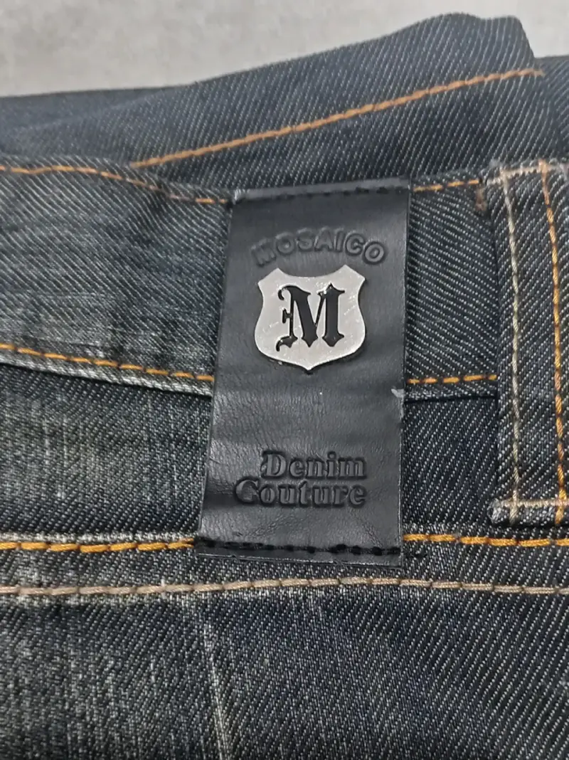 Jeans de mezclilla azul oscuro para hombre - 6