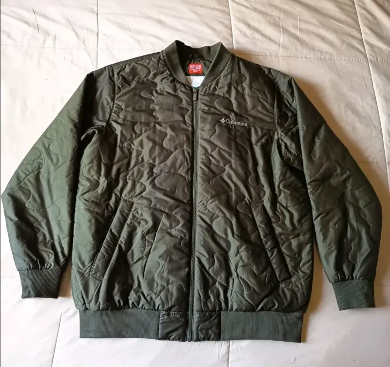Chaqueta Columbia verde térmica para hombre - 1