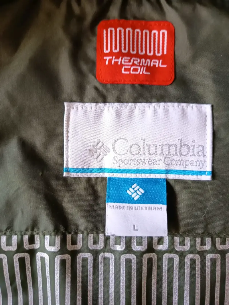 Chaqueta Columbia verde térmica para hombre - 3